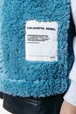 New Yoni Teddy Gilet | Adriatic Blue Jassen|Blazers