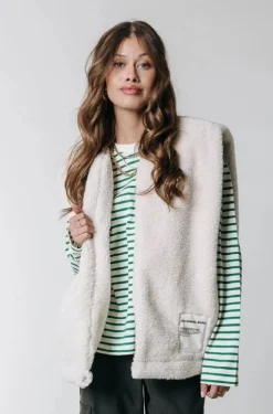 Discount Yoni Teddy Gilet | Off white Jassen|Blazers