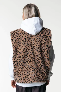 Outlet Yoni Teddy Gilet | Warm Brown Jassen|Blazers